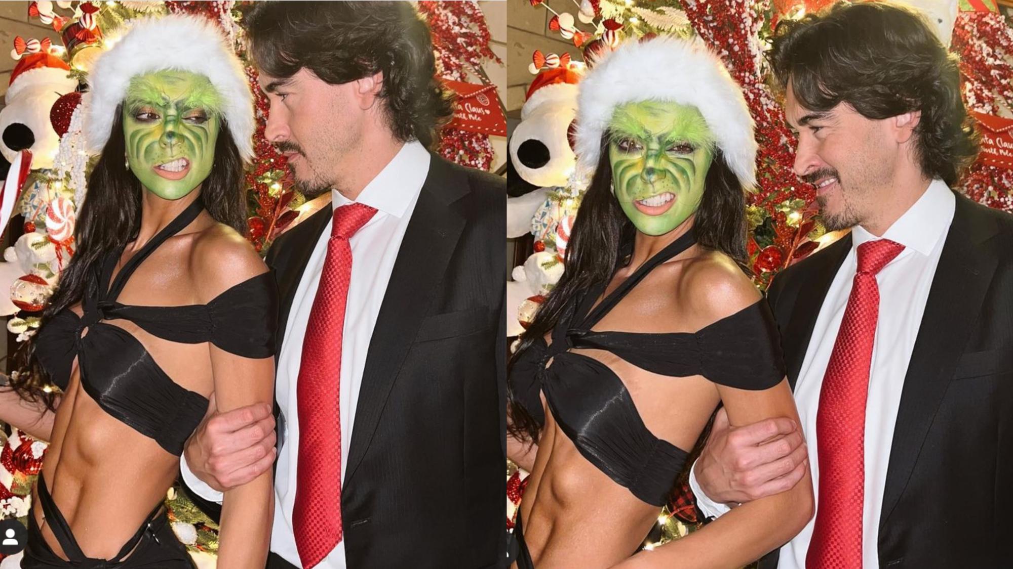 $!Bárbara de Regil se caracteriza como ‘El Grinch’ para las fiestas decembrinas