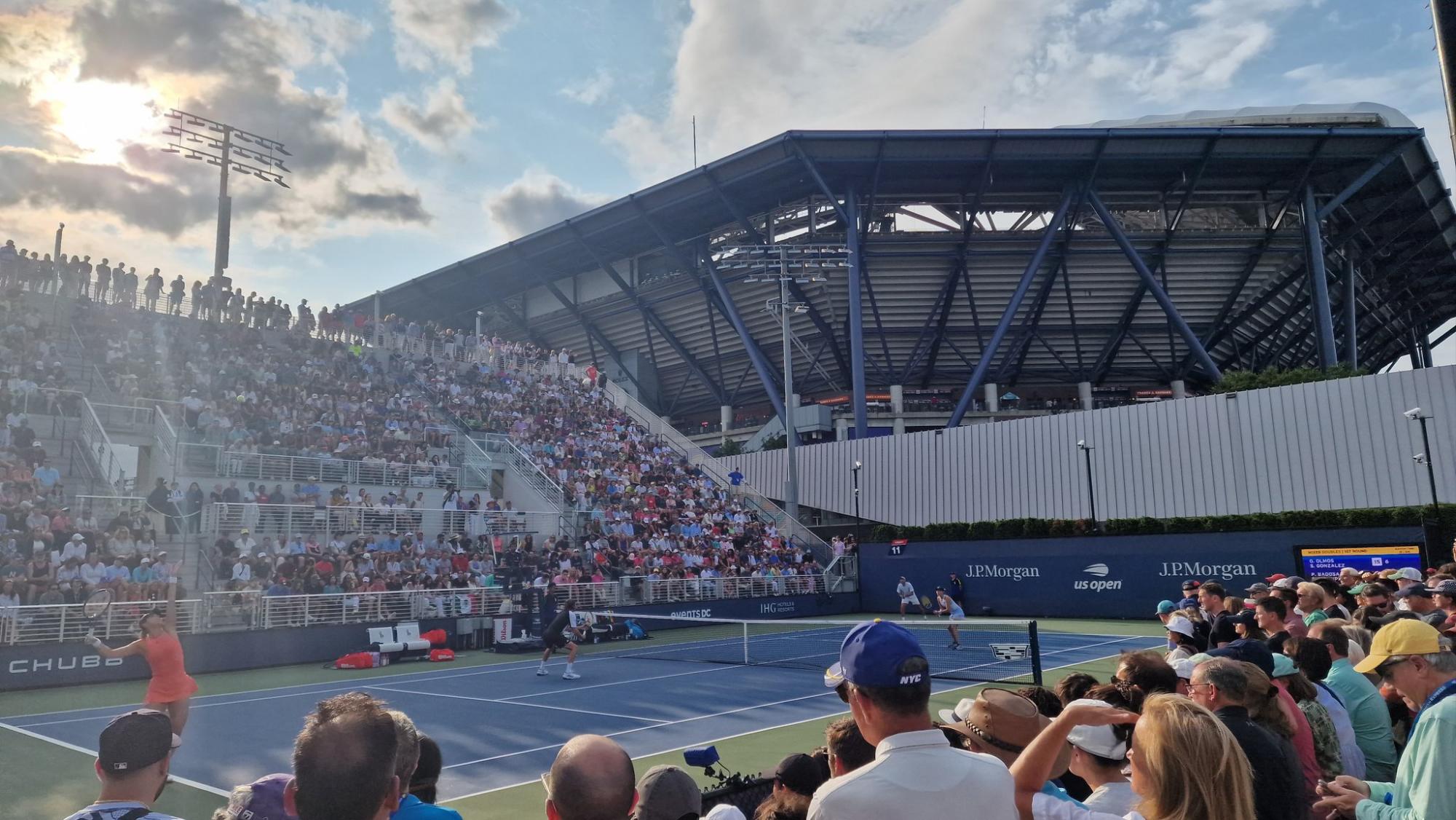 $!Olmos y González avanzan en dobles mixto del US Open tras vencer a Badosa y Tsitsipás