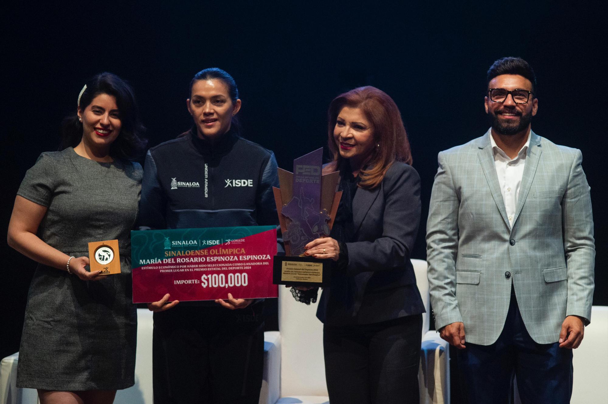 $!Marco Verde, Juan Diego García y María Espinoza reciben el Premio Estatal del Deporte