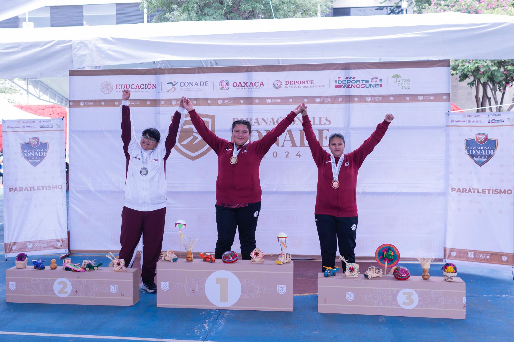 $!Gran día para Sinaloa en paratletismo de Paranacionales Conade