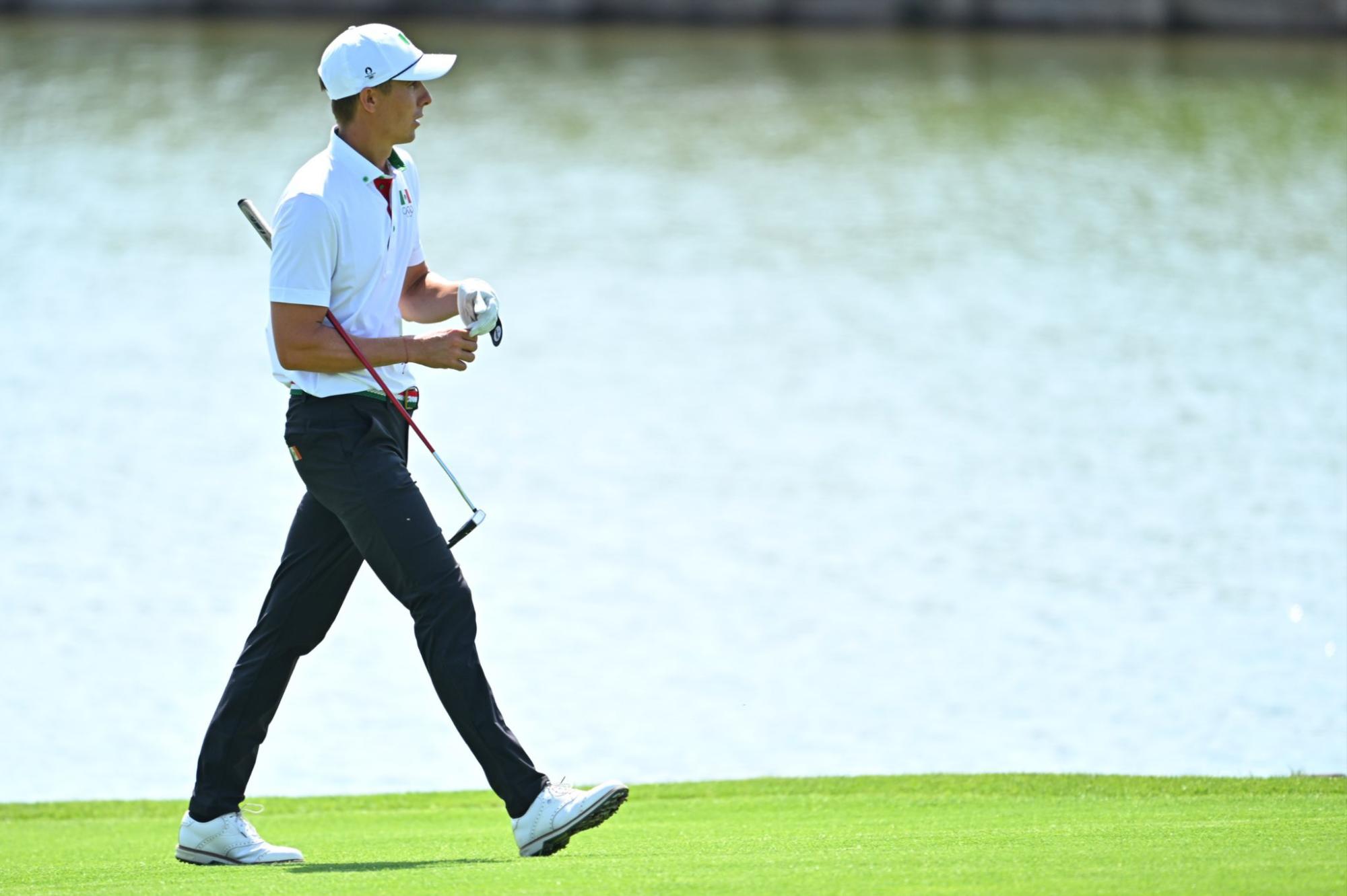 $!Mexicanos sufren en la segunda ronda del golf olímpico