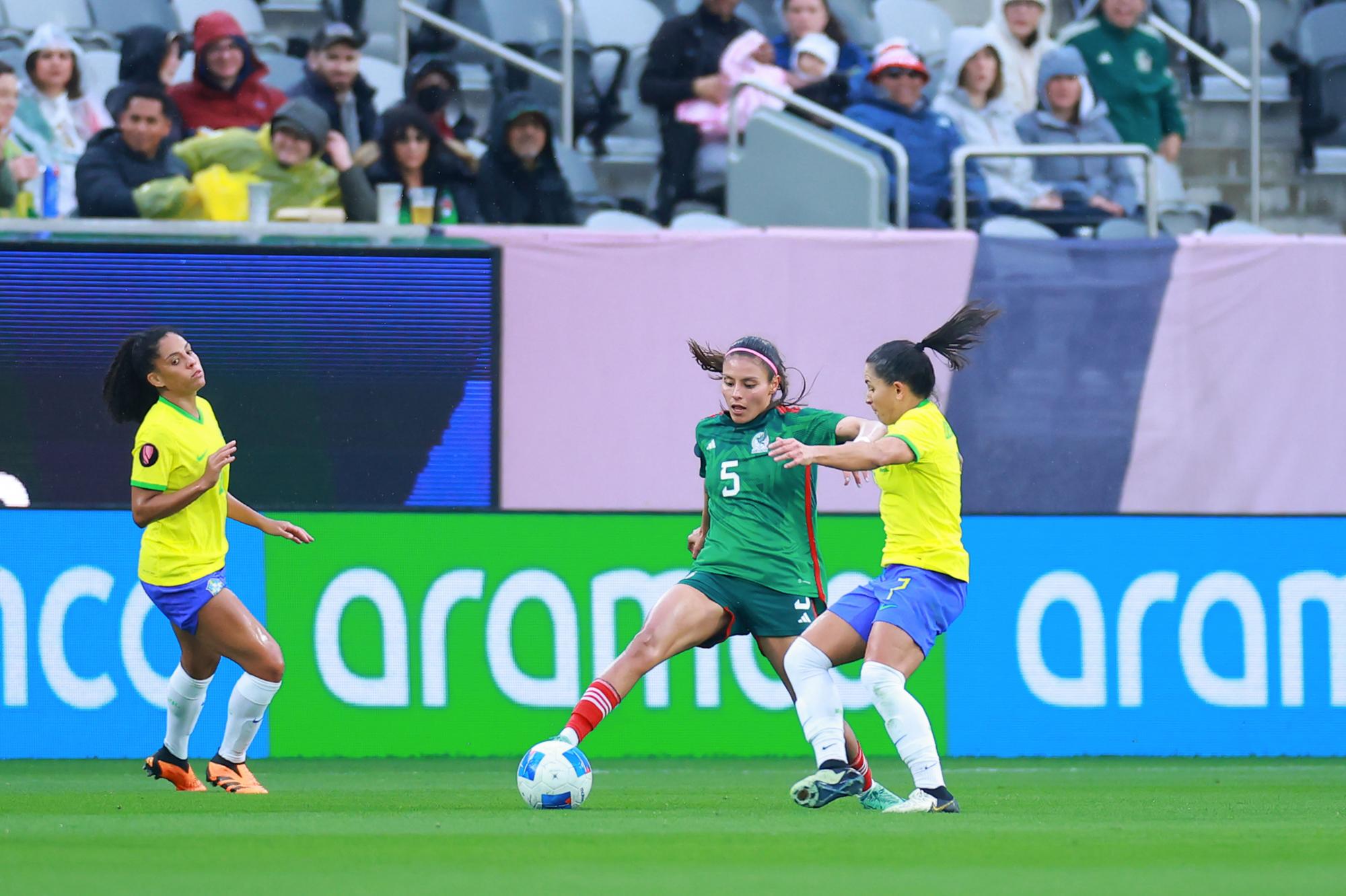 $!¡Demasiada pieza! Brasil elimina a México de la Copa Oro W