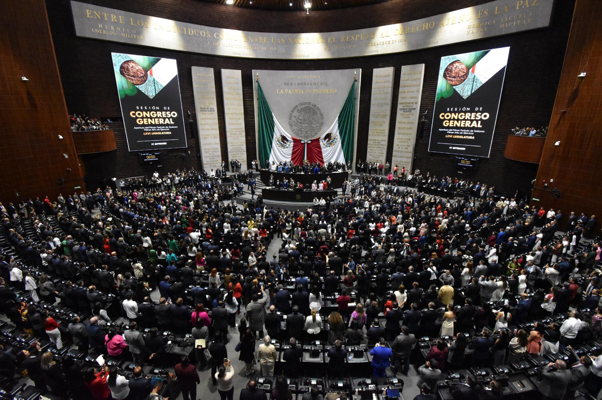 $!Inicia funciones la 66 legislatura; diputados y senadores reciben sexto informe de gobierno de AMLO