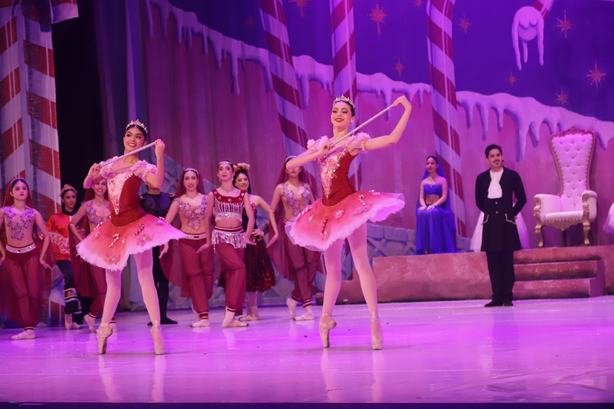 $!Andrea y Vanessa, alumnas del nivel medio de ballet.