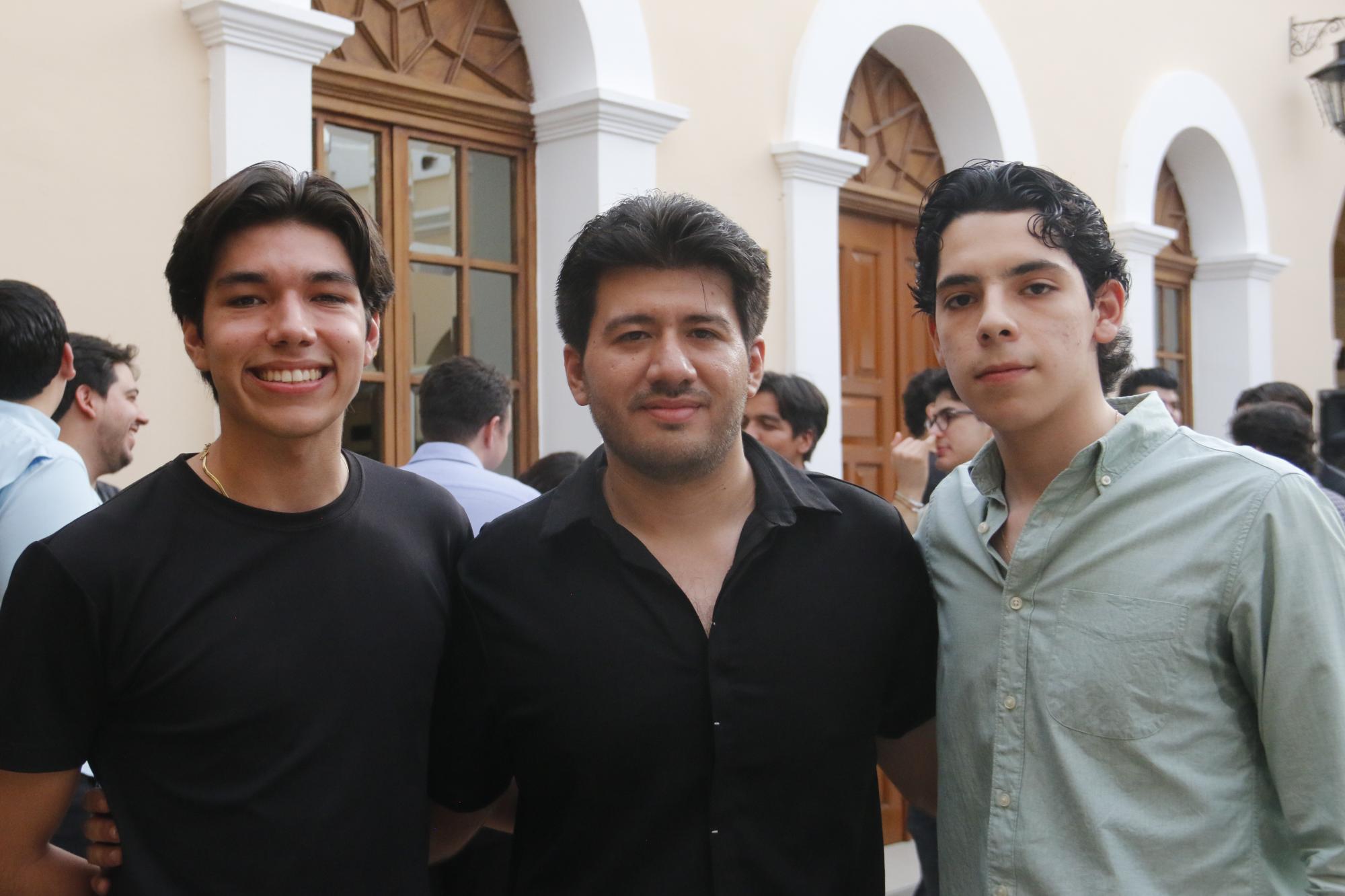 $!Carlos López, Adrián Márquez y Alonso Millán.