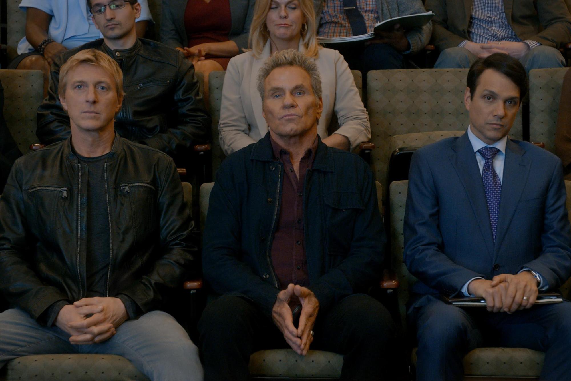 $!William Zabka, Martin Kove y Ralph Maccio.