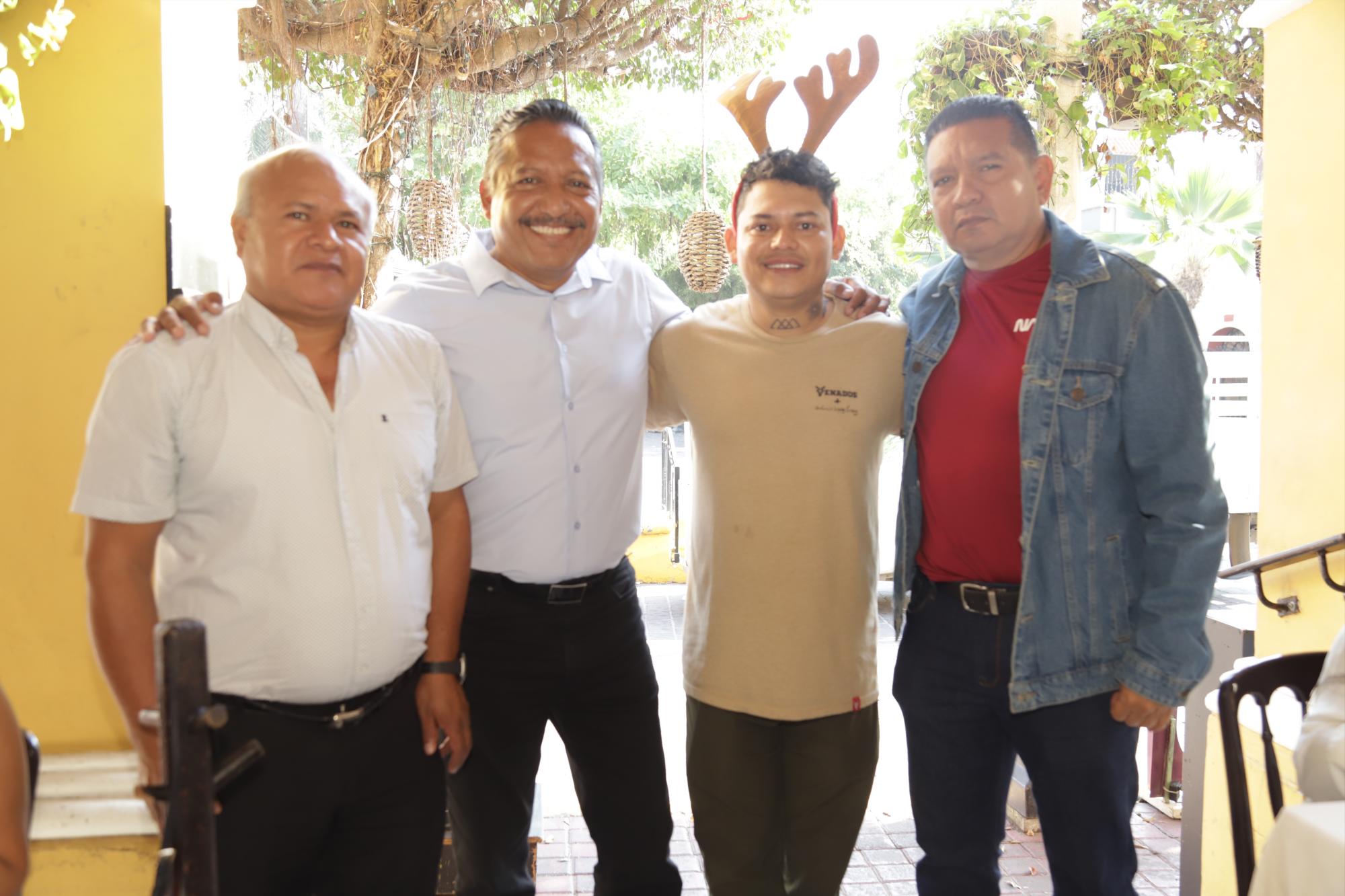 $!Belizario Reyes, Juvencio Villanueva, Carlos Zataráin y Adán Valdovines.