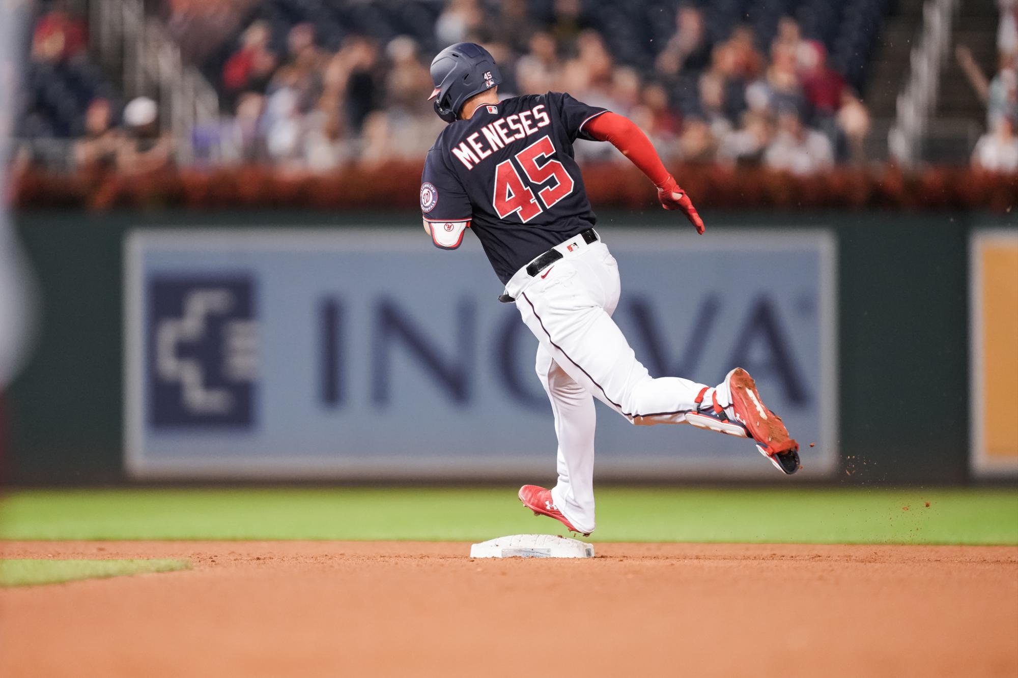 $!Joey Meneses pega jonrón de campo ante Marlins (VIDEO)