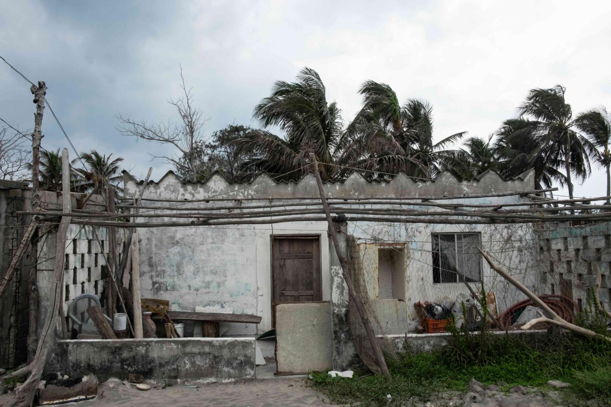 $!Una de las casas de El Bosque que aún queda en pie.