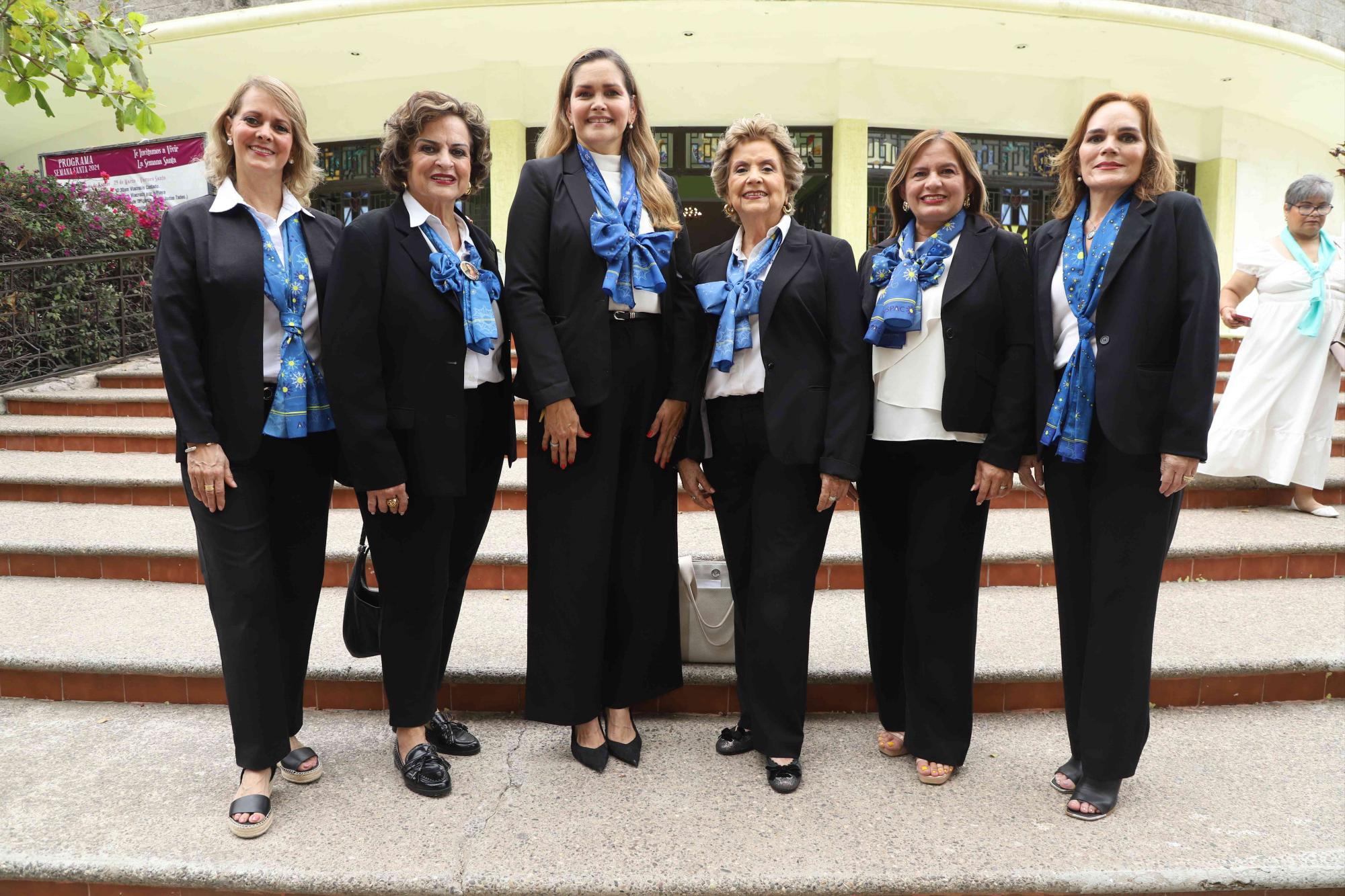 $!Angélica Martín de Madero, Rayito Arias de Rodríguez, Imelda Morales de Chicuate, Magdalena Lizárraga de Ramírez, Liz Benítez de Sarabia y Mechita Cubillas de Henderson.