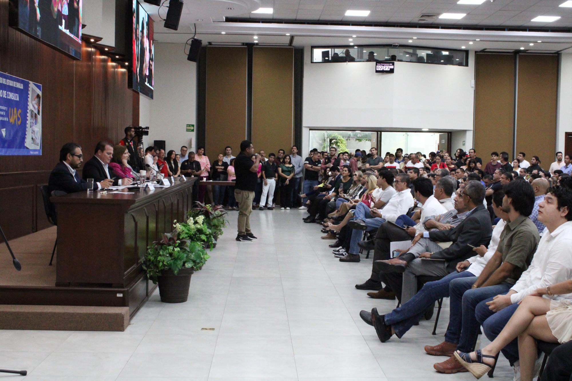 $!Concluye Congreso de Sinaloa proceso de consulta a comunidad de la UAS con parlamento abierto