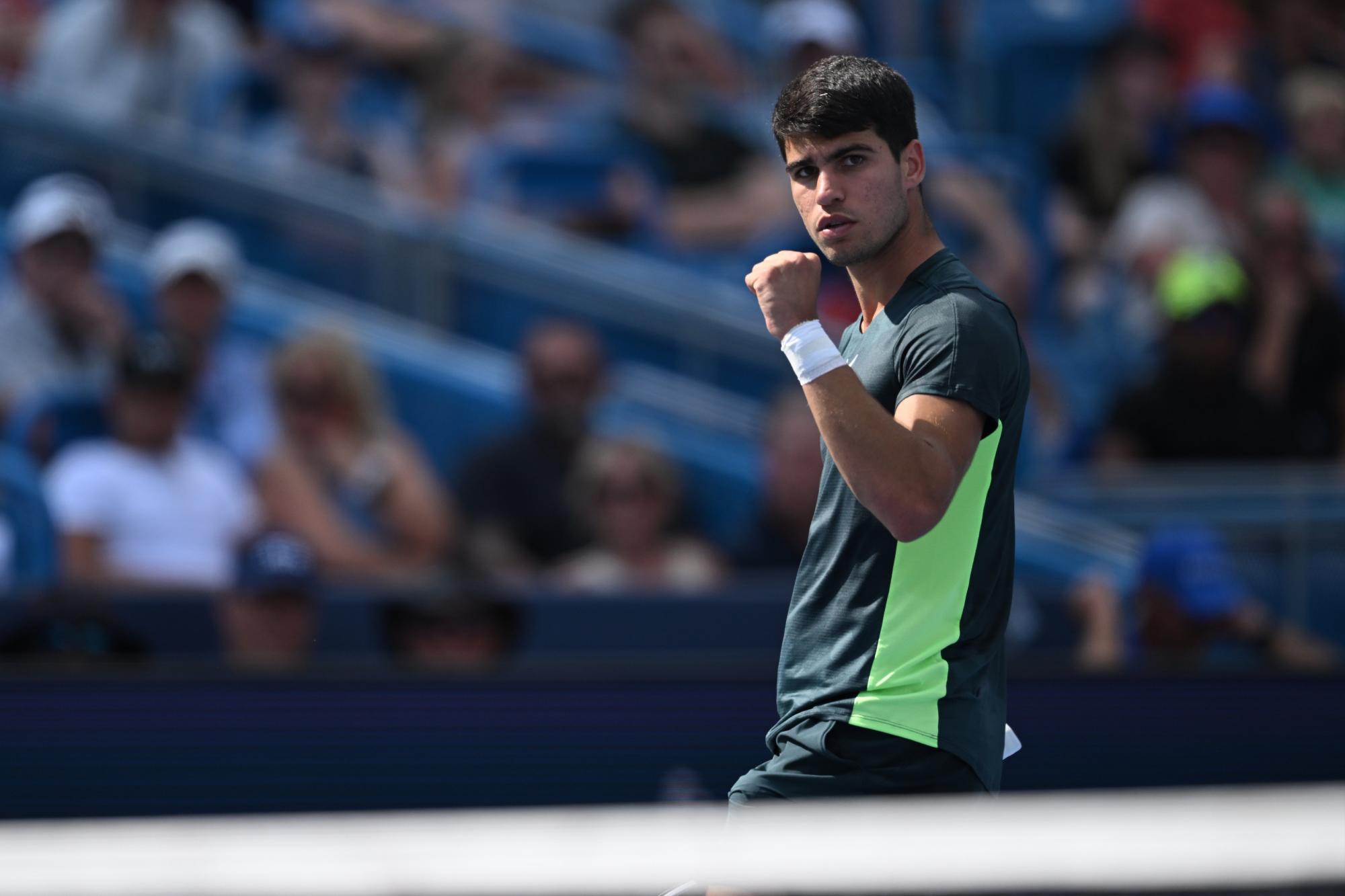 $!Alcaraz salva un match point para alcanzar la final de Cincinnati