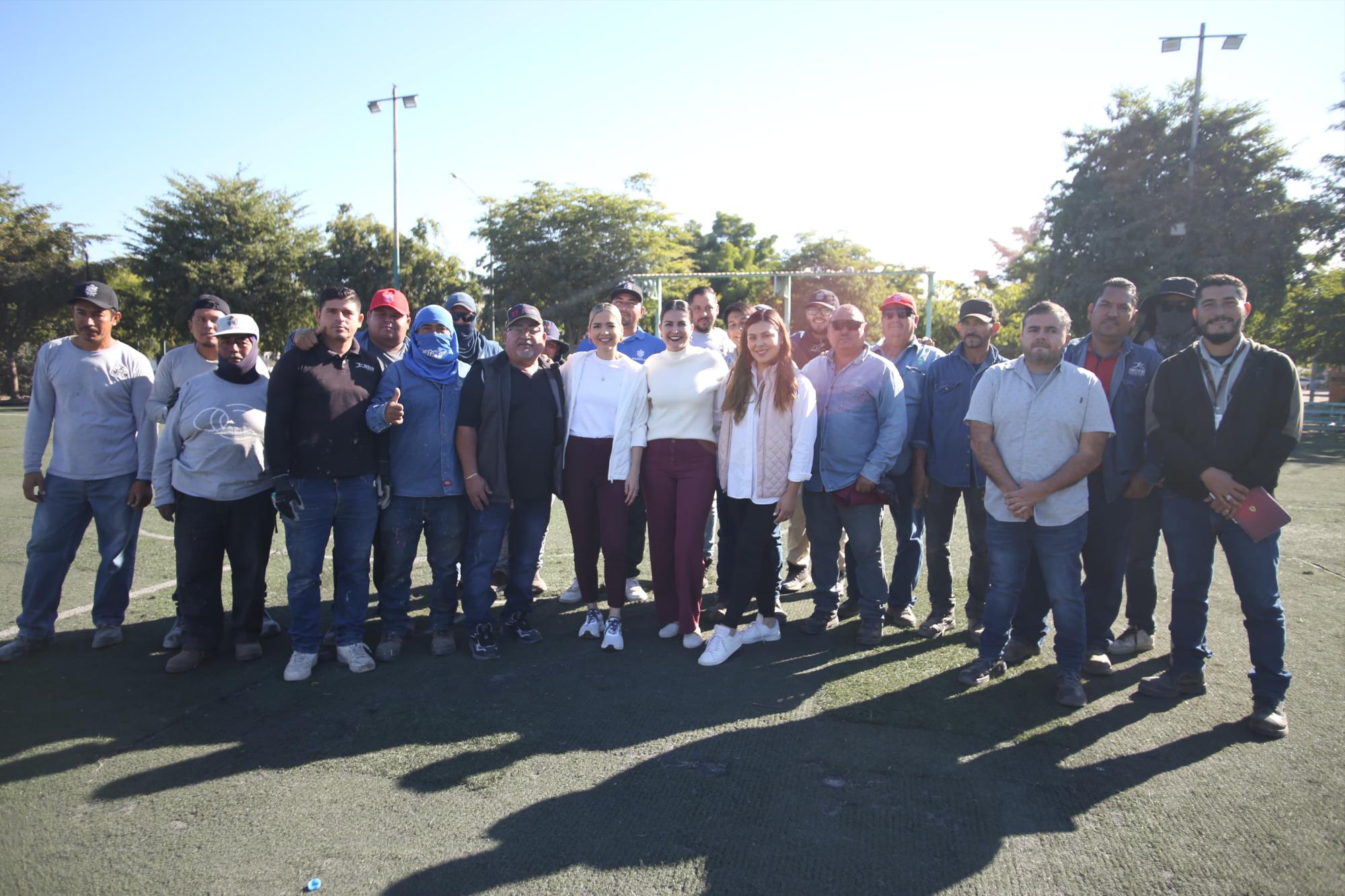 $!Arrancan trabajos de rehabilitación de campo de futbol 7 en Pradera Dorada II