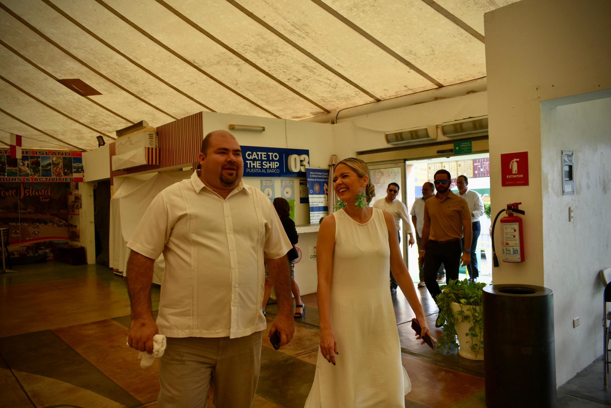 $!Muestran a directivos y ejecutivos navieros la terminal de cruceros turísticos de Mazatlán