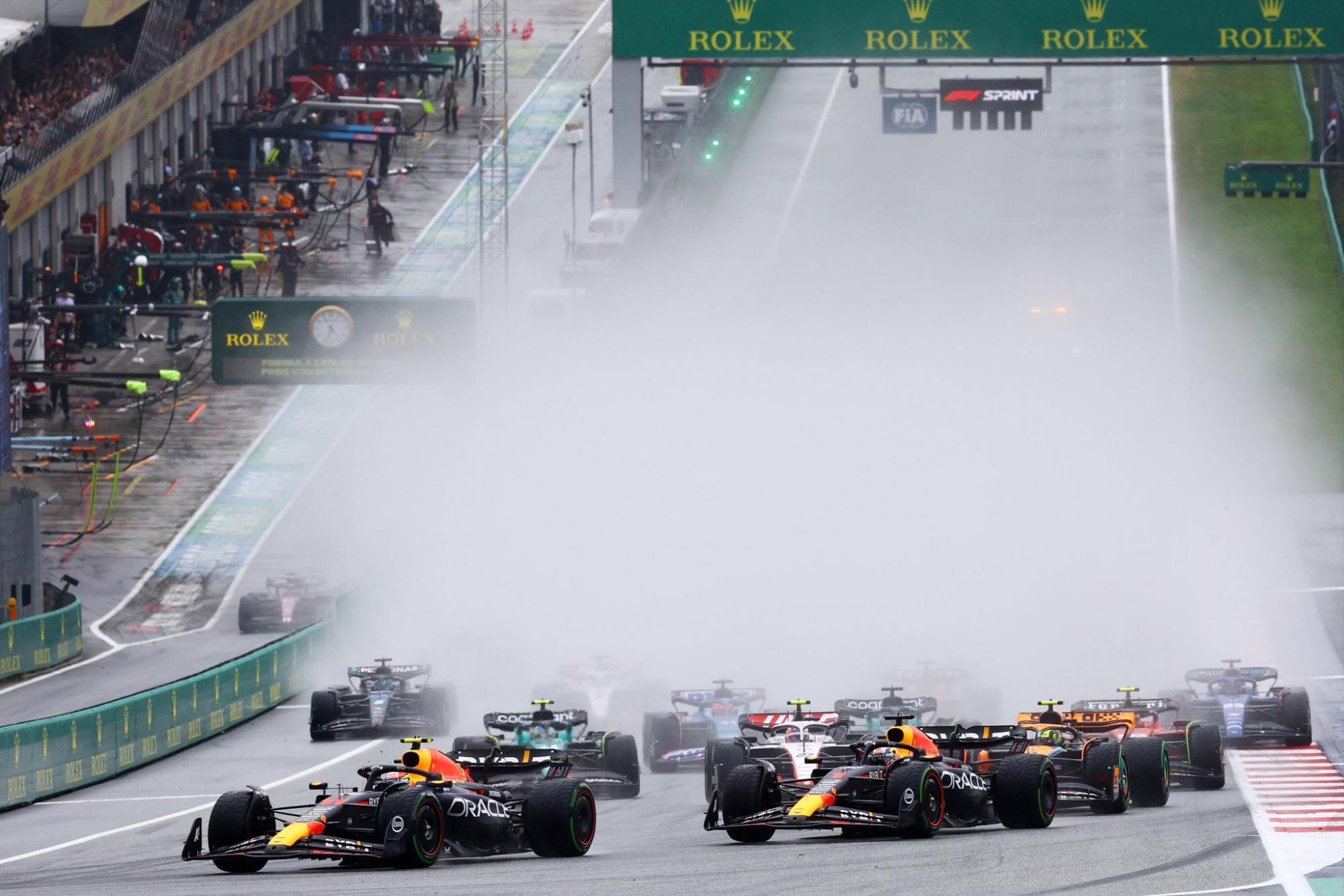 $!Checo Pérez es segundo en el Sprint del GP de Austria