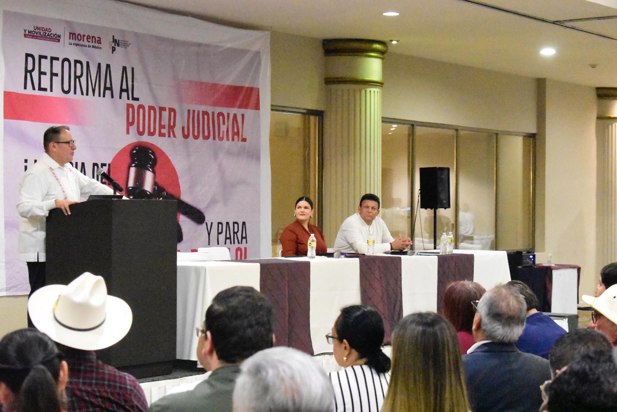 $!Morenistas convocan a diálogo sobre reforma al Poder Judicial; Magistrado ve un inicio