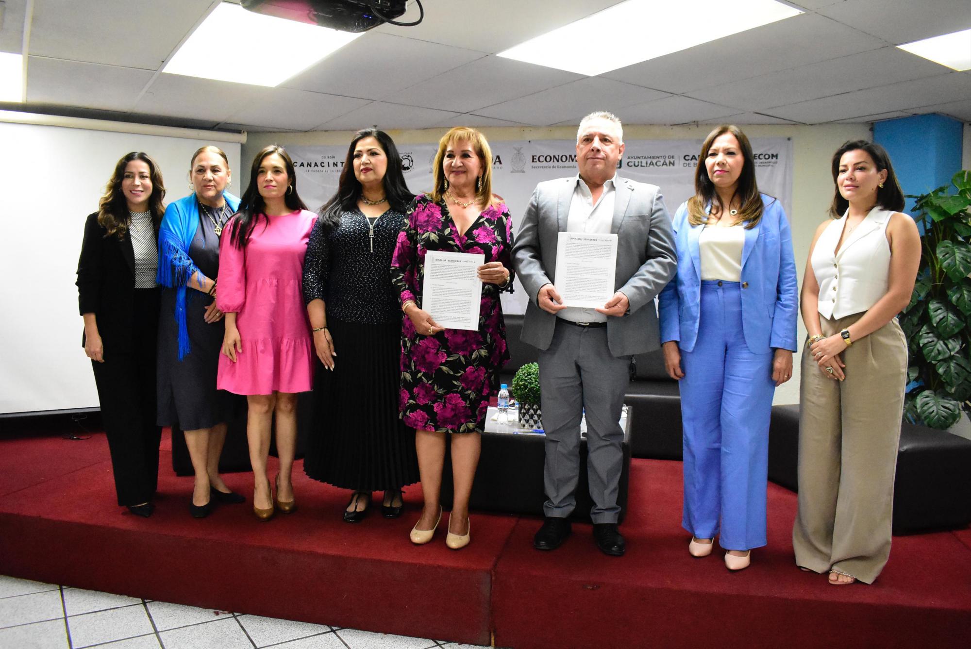 $!Firman Semujeres y Canacintra Culiacán convenio de colaboración para capacitar en materia de género