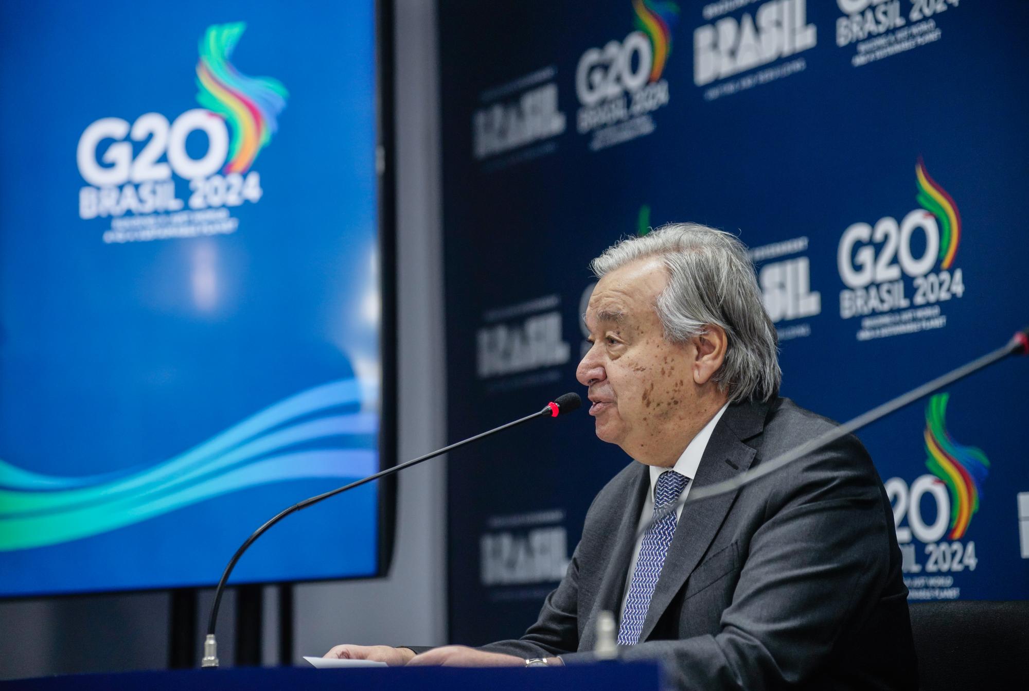 $!Guterres insta al G20 a liderar la solución de los problemas mundiales