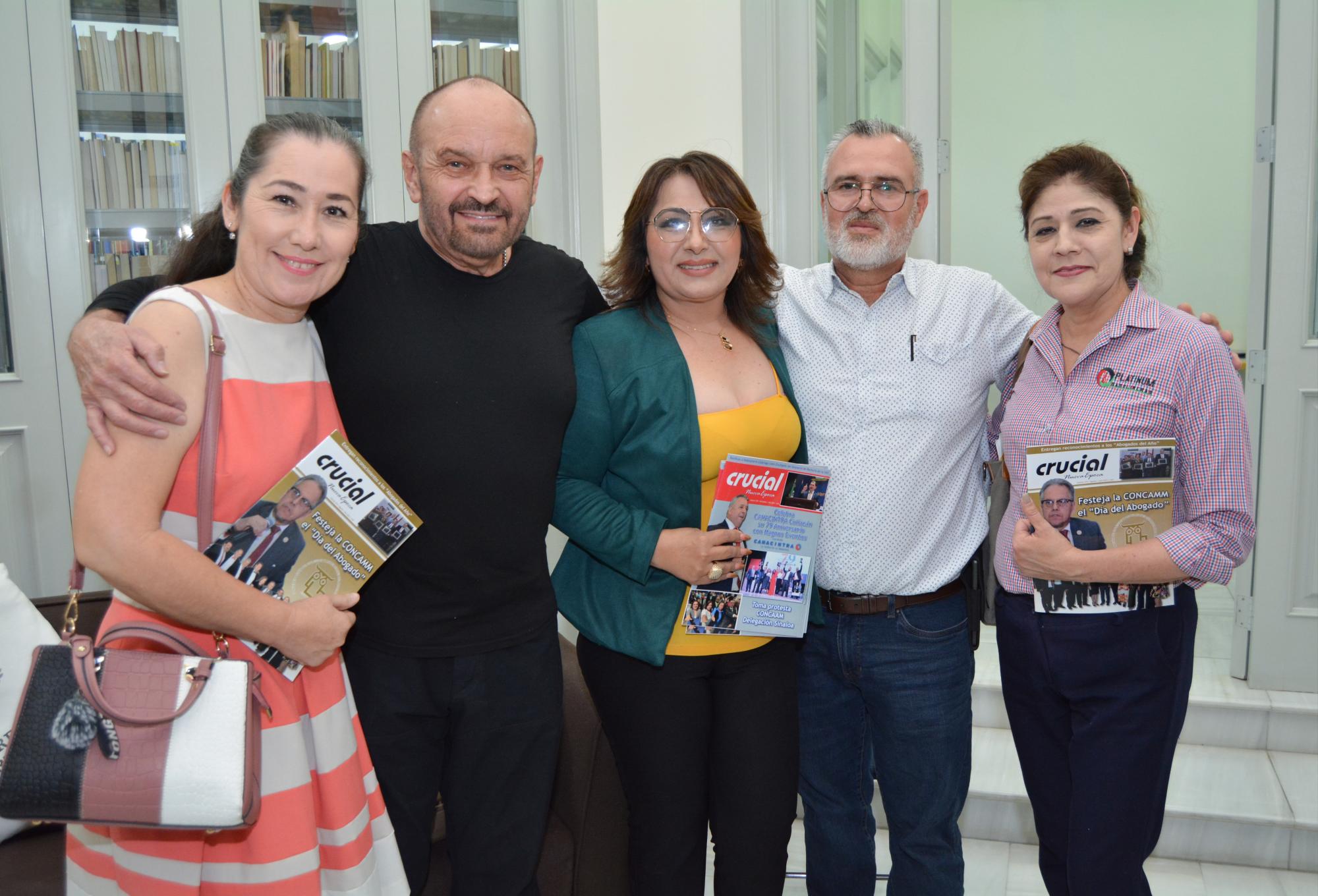 $!Miroslava Moreno, Víctor Franco, Celina López Valdez, Marco Antonio Urrea Llanes y Dolores Guadalupe Enríquez Rodríguez.