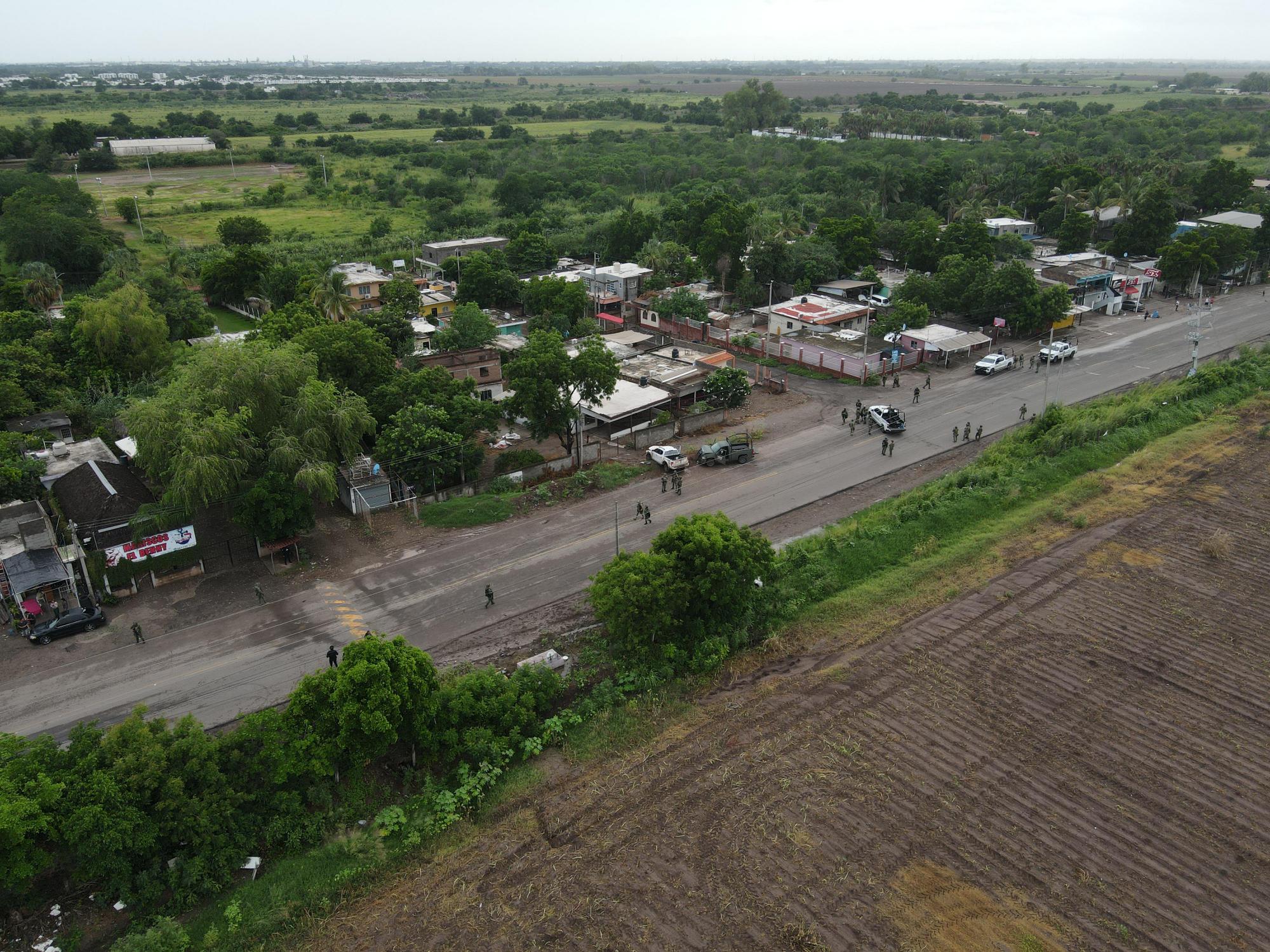 $!#GALERÍA | Desde el aire, escena del enfrentamiento en Culiacán