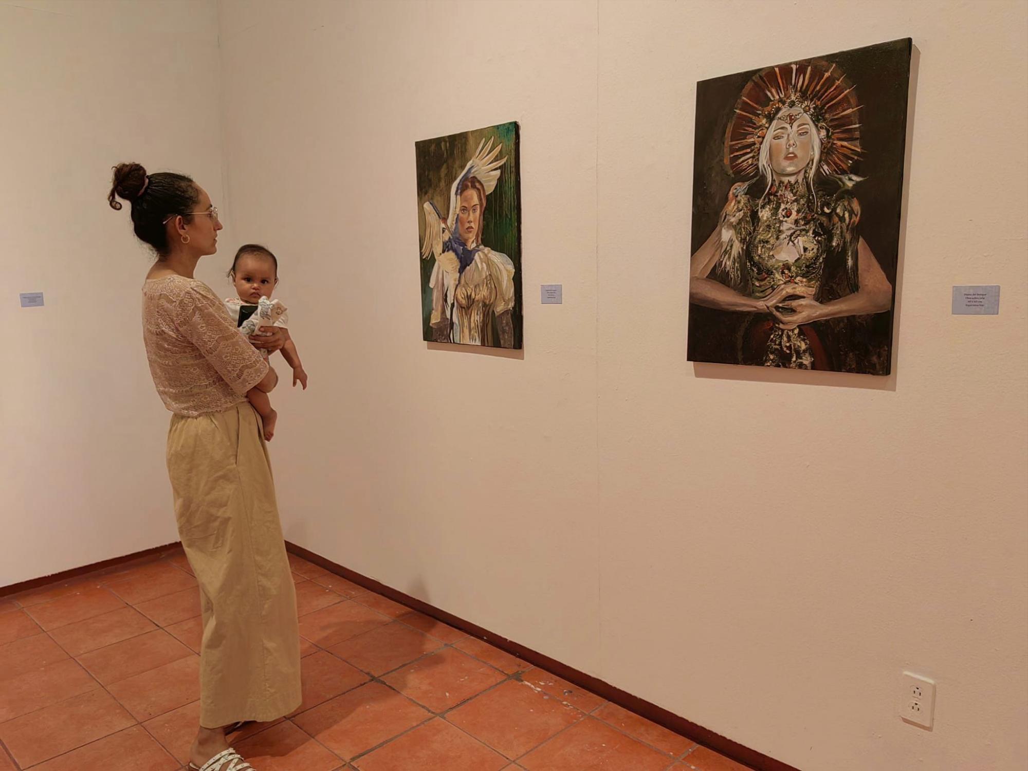 $!Refleja Esperanza Vaz escenarios naturales en su exposición ‘Cuerpo de agua’