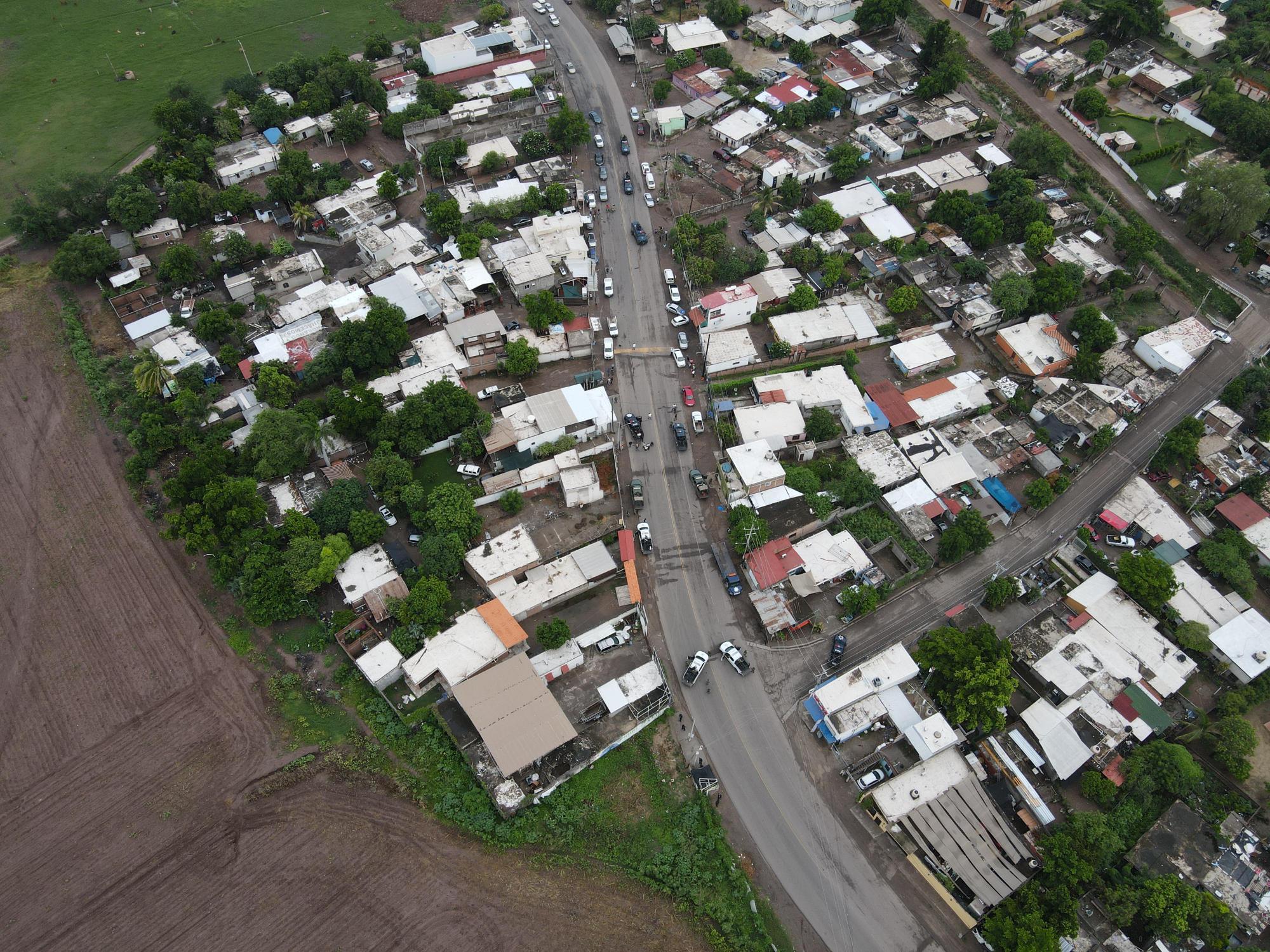 $!#GALERÍA | Desde el aire, escena del enfrentamiento en Culiacán