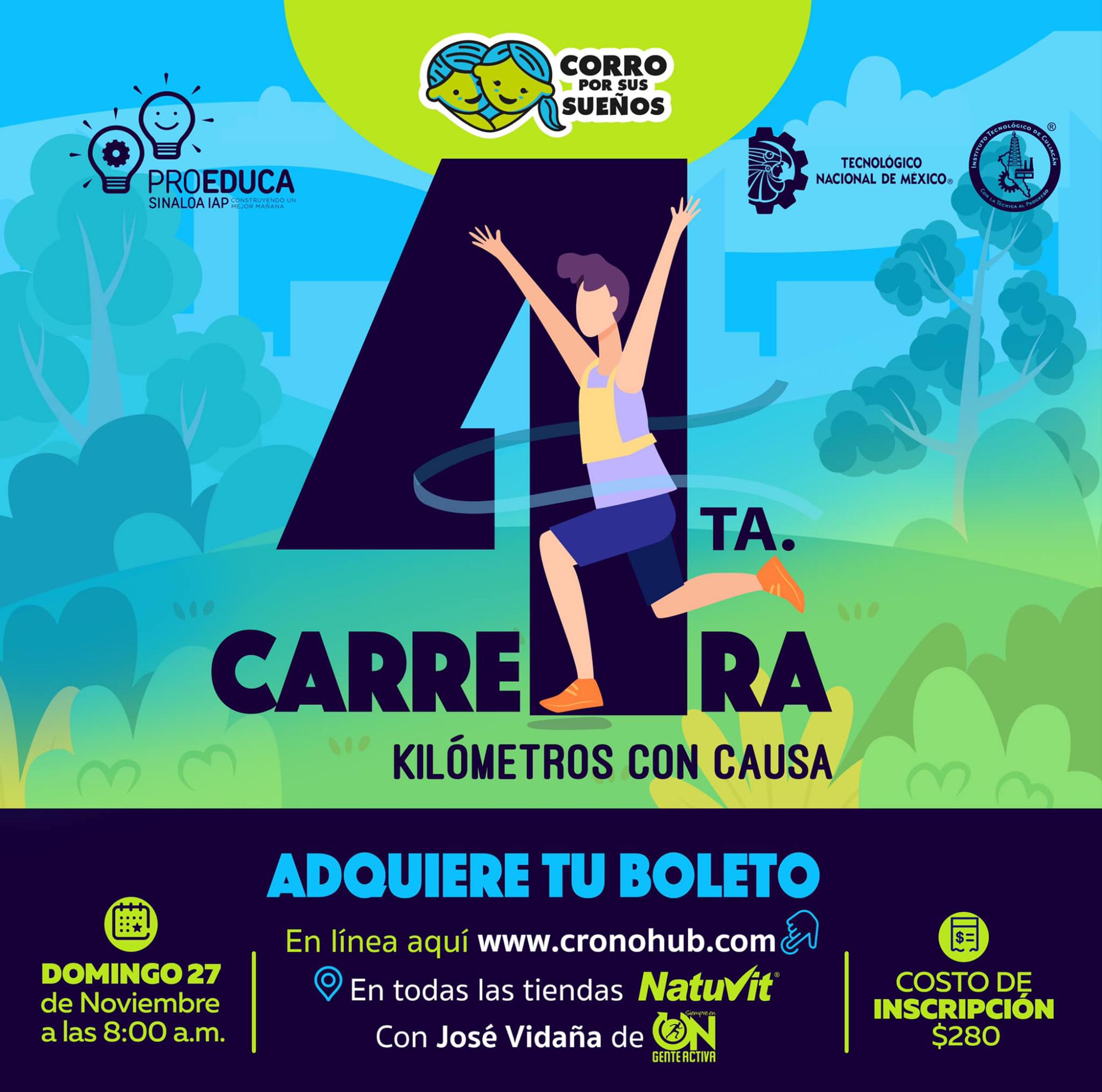 $!Invita Proeduca Sinaloa a participar en la cuarta edición de ‘Corro por sus sueños’, en Culiacán