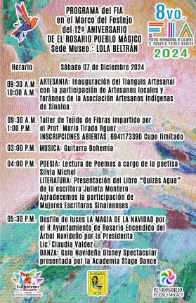 El programa del festival.