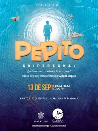 Este miércoles 13 de septiembre se presenta “Pepito”, eb Casa Haas.