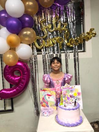 Ariana Dayraliz Huerta Alvarado cumplió 9 años.