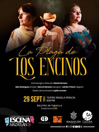 'La plaga de los Encinos’ se presentará el 29 de septiembre en el Teatro Ángela Peralta.