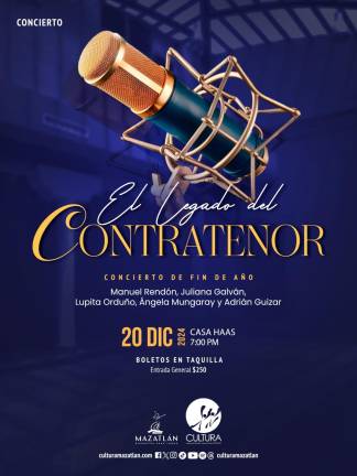 El concierto será el viernes 20 de diciembre, a las 19:00 horas, en Casa Haas.