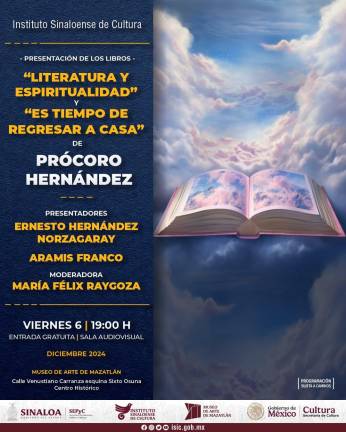 Compartirá Prócoro Hernández libros de espiritualidad