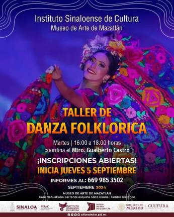 Invitan a integrarse al taller de Danza Folclórica