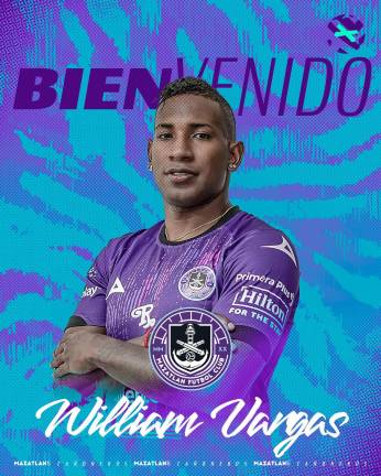 Mazatlán FC hace oficial la incorporación de William Vargas