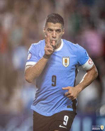 Luis Suárez fue la figura de Uruguay.