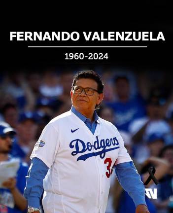 Fallece Fernando Valenzuela en Los Ángeles tras semanas de estar hospitalizado