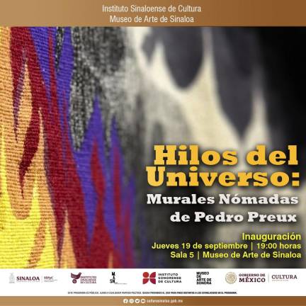 La obra se exhibirá en la Sala 5 del Museo de Arte de Sinaloa.