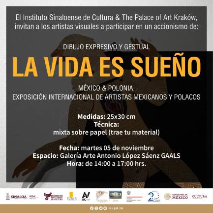 El taller es una actividad de la expo ‘La vida es sueño: México-Polonia’.