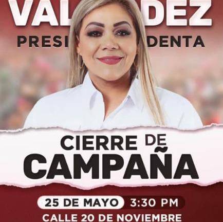 Claudia Valdez, de Morena, será la primera en cerrar su campaña.