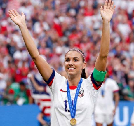 Alex Morgan jugará su último partido profesional este domingo.