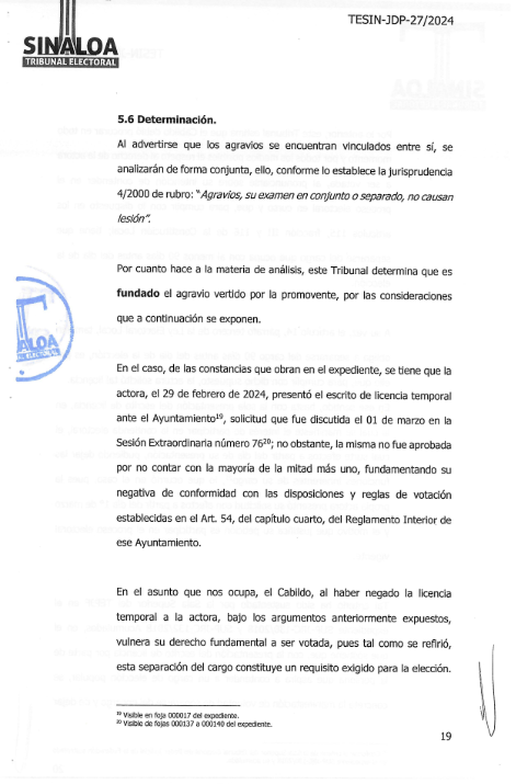 $!Tribunal Electoral resuelve a favor de regidora del PAS en Rosario y toman protesta a su suplente