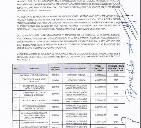 Este documento ya fue aprobado por los integrantes del Comité de Adquisiciones, Arrendamientos y Servicios de la propia dependencia.