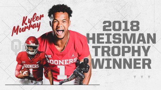 "Kyler Murray Gana El Trofeo Heisman 2018"