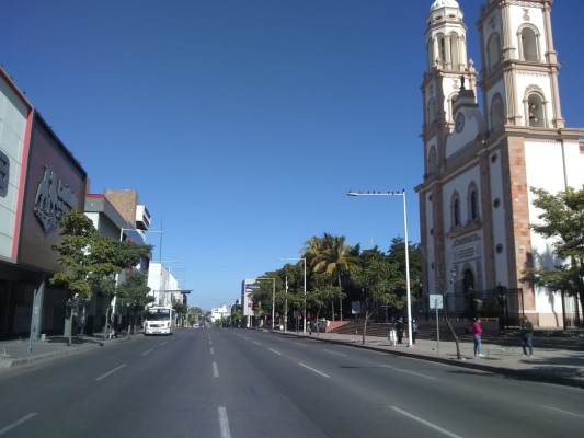 Amanece solo el Centro de Culiacán