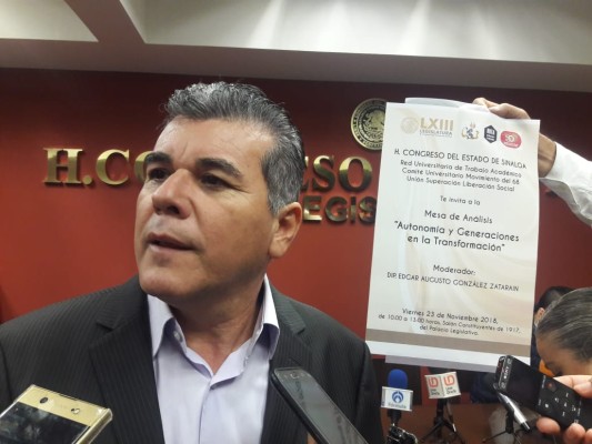 Diputado Édgar González abraza reforma a la UAS y da voz a disidentes