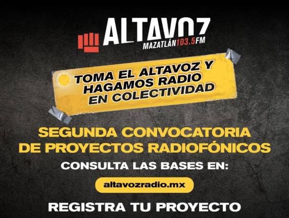 Lanzan convocatoria para Proyectos Radiofónicos: ‘Toma el Altavoz y Hagamos Radio en Colectividad’