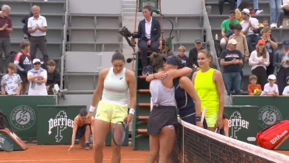 $!Giuliana Olmos se despide en cuartos de final de Roland Garros