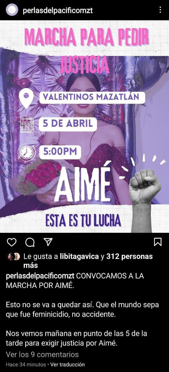 $!Anuncian nueva marcha este miércoles, ahora para exigir justicia por Aimé Joanna