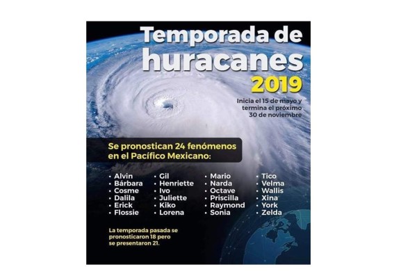 Coepriss emite recomendaciones para el cuidado de la salud y prevención en Temporada de Huracanes 2019